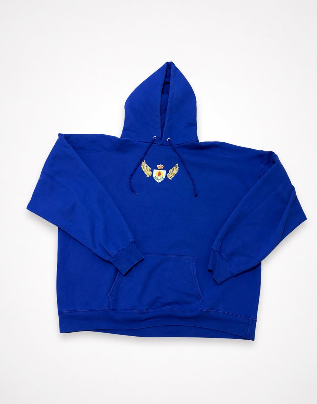 Blue Heavyweight Embroidered Hoodie